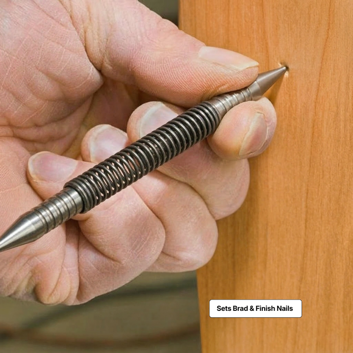 Automatic center punch drilling tool for accurate hole positioning