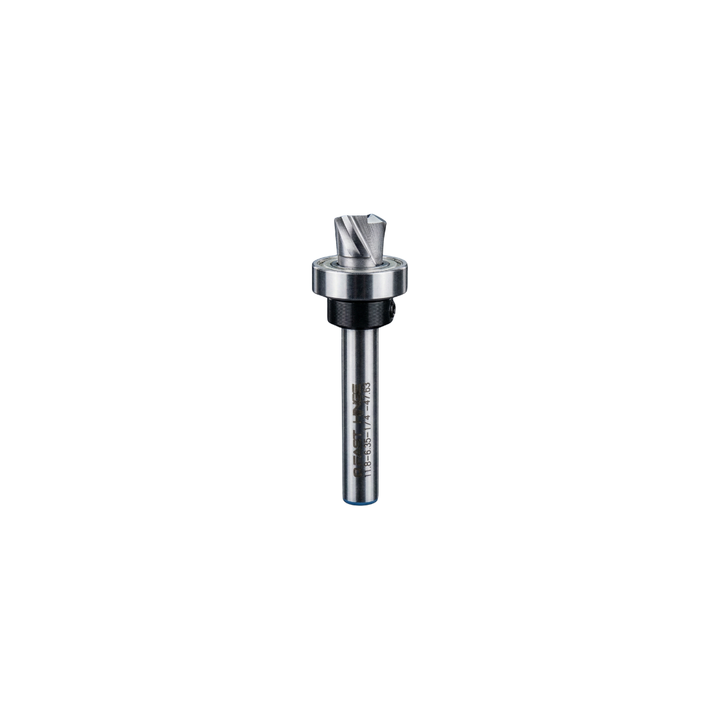 Carbide router bit for precision woodworking and trimming