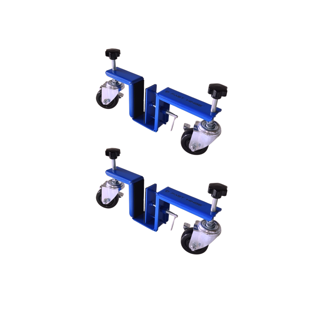 Heavy-duty door cart set for smooth sliding door operation