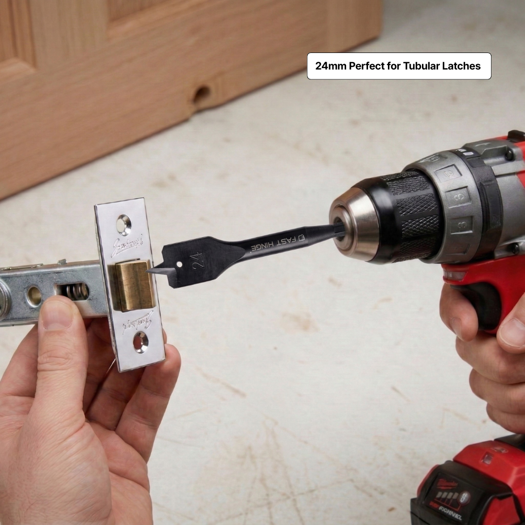 Heavy duty spade drill bit for woodworking and carpentry