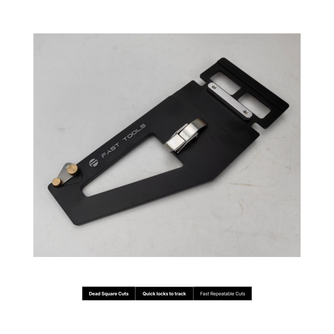 Professional cross cut track guide tool for woodworking and carpentry