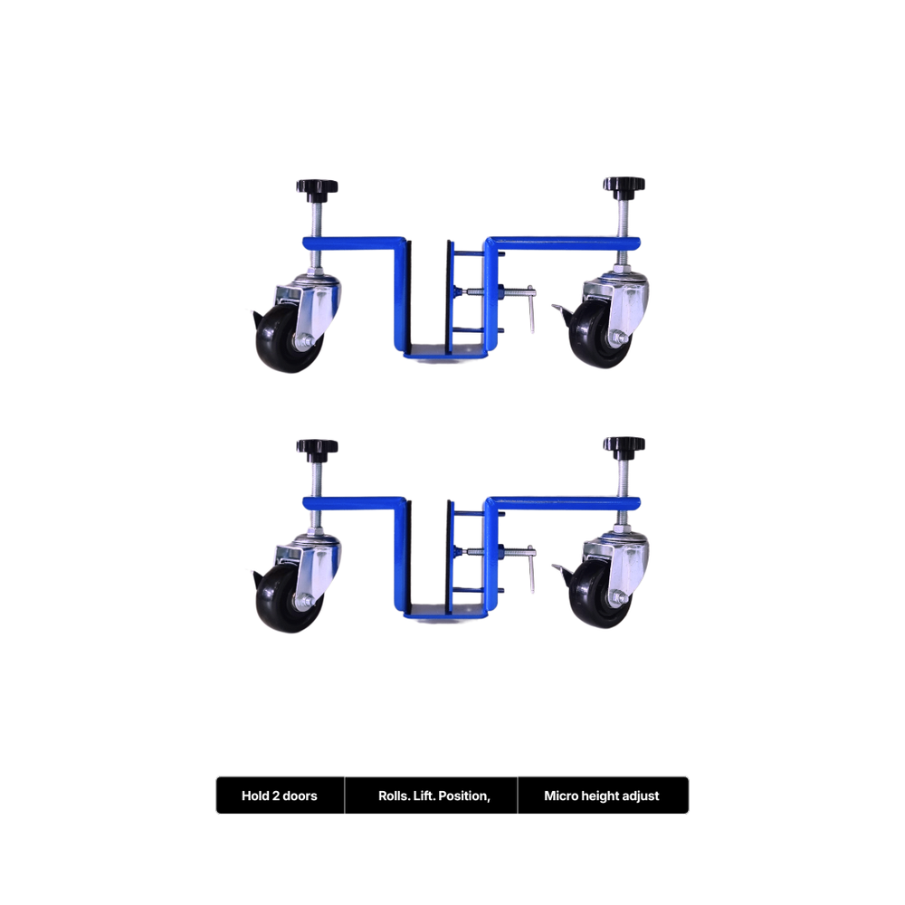 Sliding door cart set hardware kit for residential and commercial doors